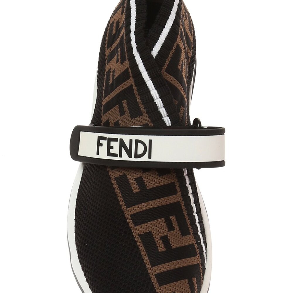 FENDI Rockoko Knit Sock Sneakers